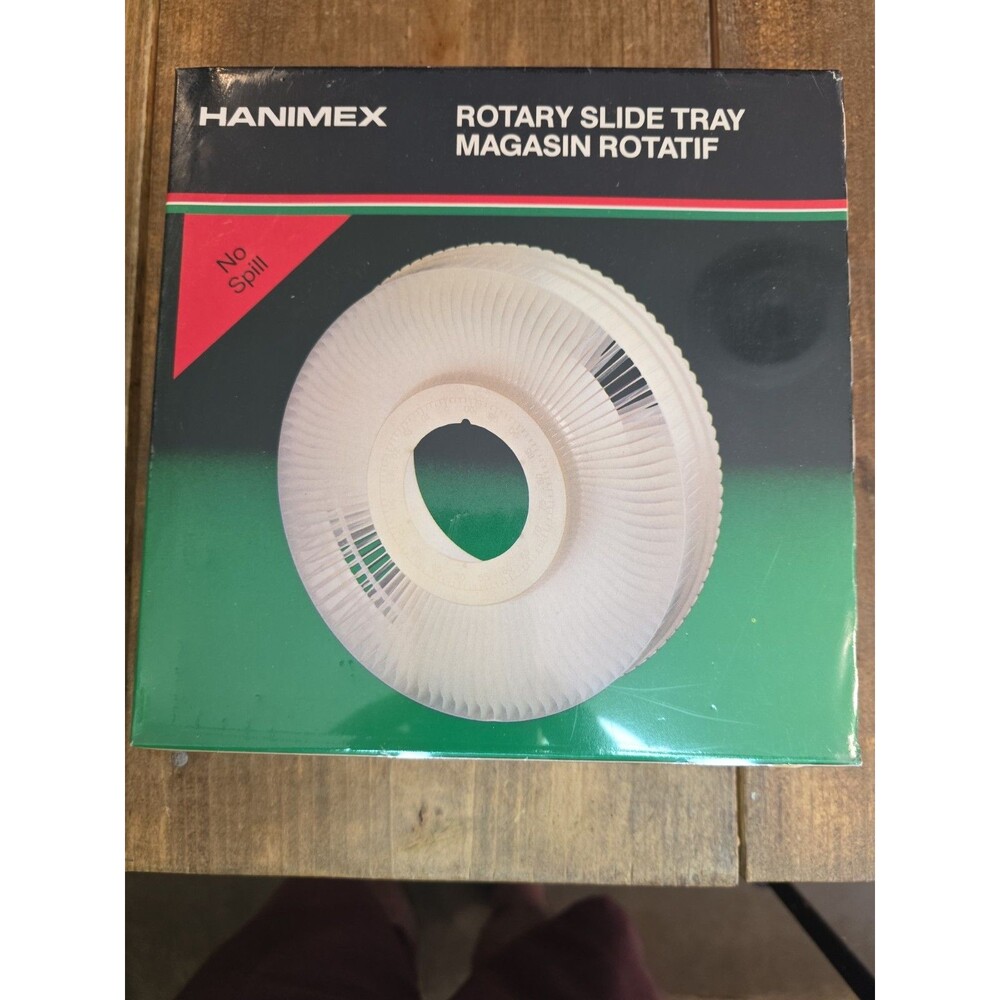 Hanimex Rotary No Spill Slide Tray NIB Holds 100 2x2 Slides